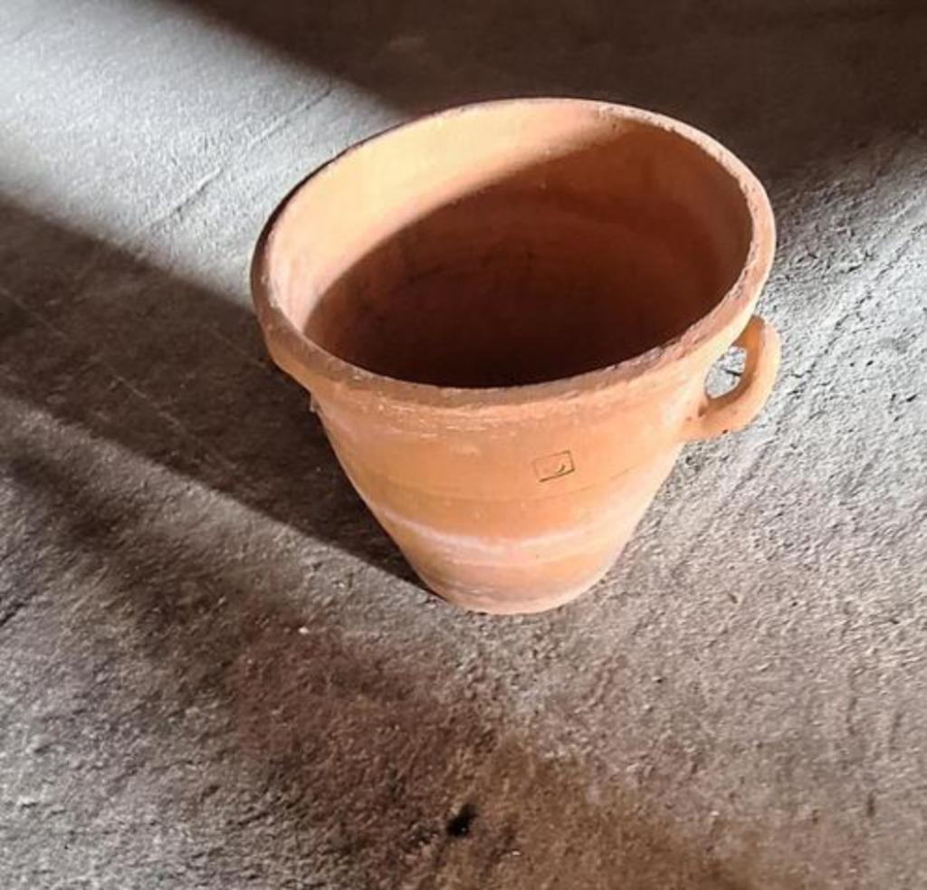 Prachtige terracotta pot, Tuin en Terras, Bloempotten, Gebruikt, Rond, Balkon, Terracotta