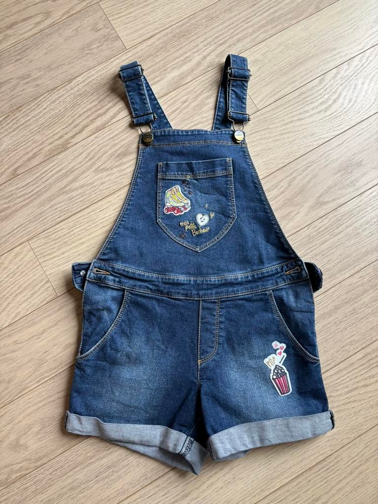 Salopette jeans short Miniman, Envoi, Comme neuf