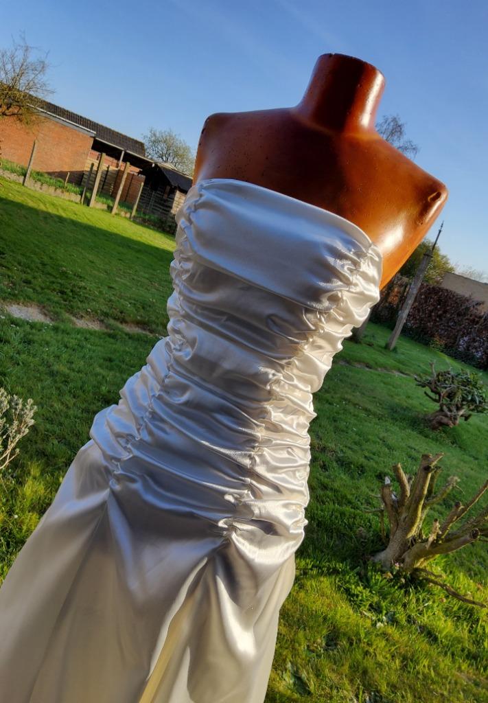 Feestelijke jurk / kleedje / kleed taille unique / one size, Kleding | Dames, Ophalen of Verzenden, Nieuw, Wit, Galajurk