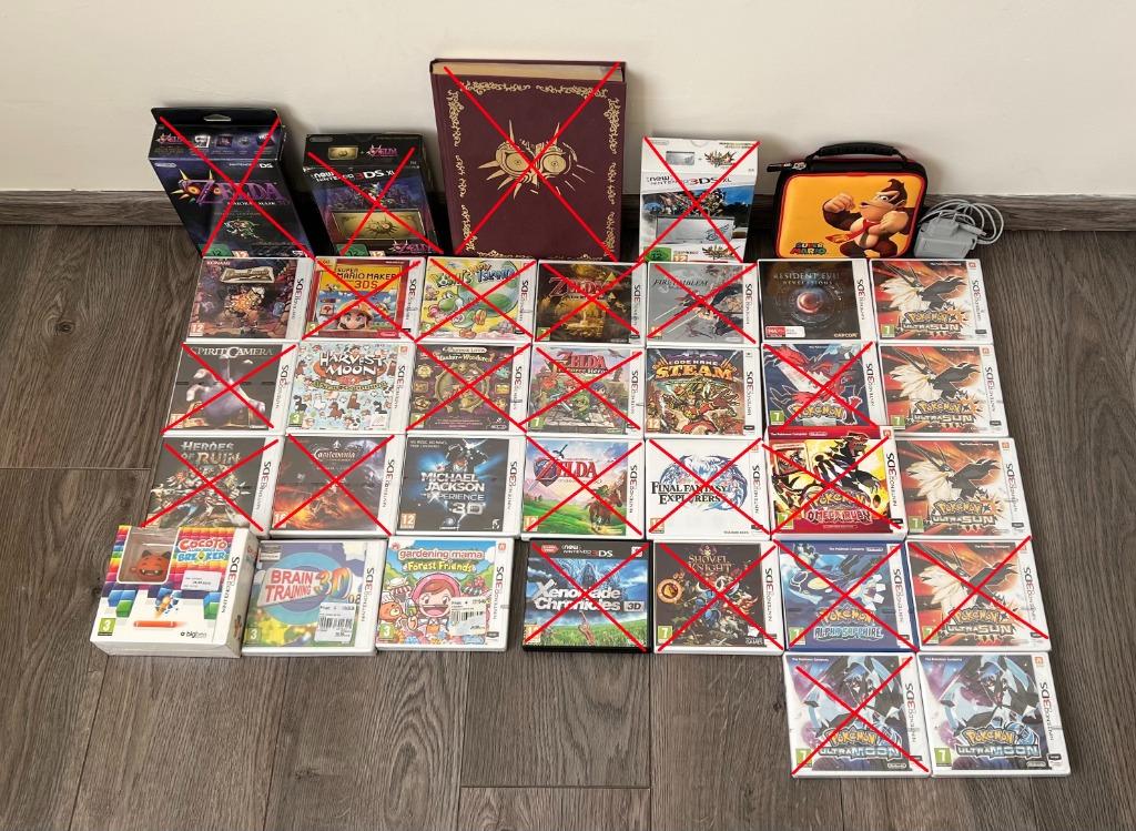 Nintendo 3DS - 7 Games, Games en Spelcomputers, Spelcomputers | Nintendo 2DS en 3DS, Met games, 3DS XL, Ophalen of Verzenden, Zo goed als nieuw