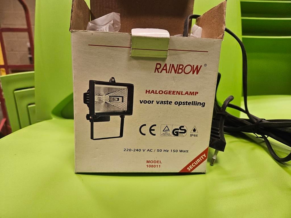 Rainbow halogeenlamp, Ophalen