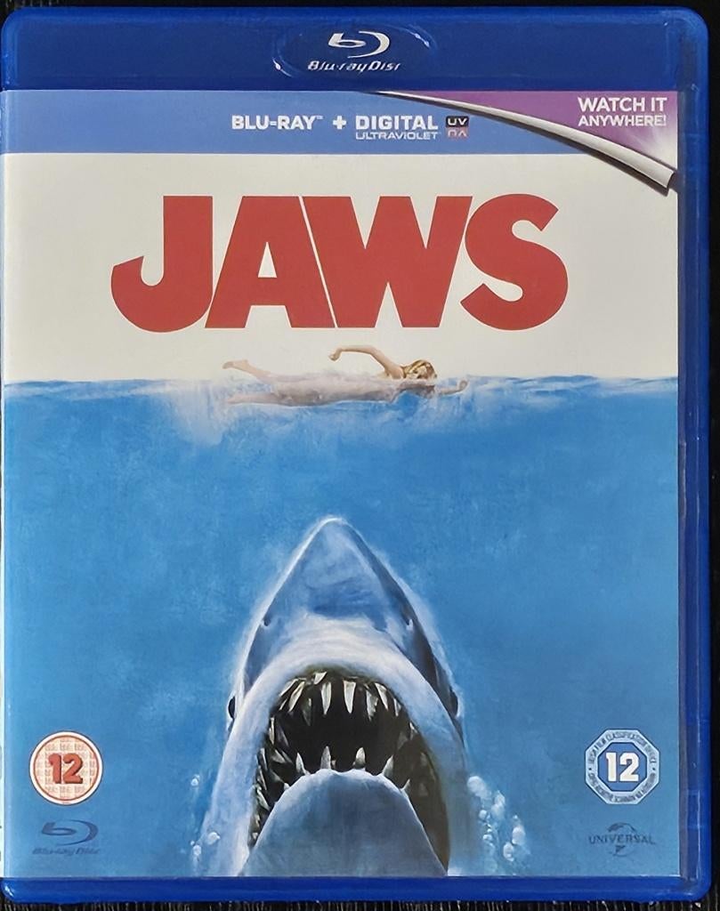 Jaws (1975) Blu Ray, Ophalen of Verzenden, Zo goed als nieuw, Horror