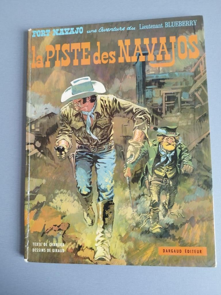 Blueberry La piste des Navajos 1972 Charlier Giraux, Eén stripboek, Ophalen of Verzenden, Gelezen
