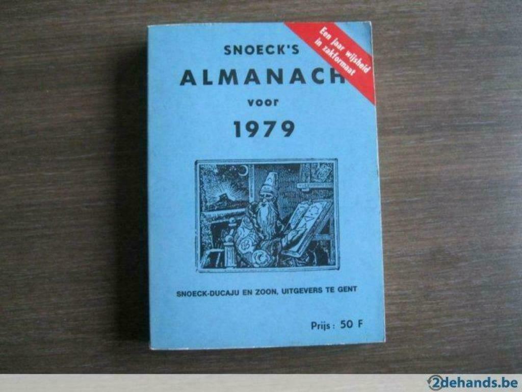 Almanach de Snoeck 1979 RARE, Enlèvement ou Envoi, Comme neuf, Catalogue