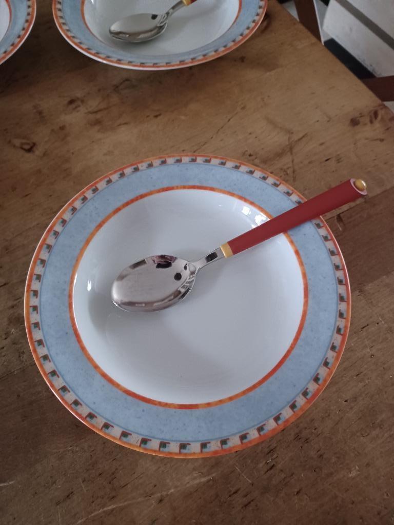 VILLEROY EN BOCH SWITCH 4 DIEP BORD MET BIJPASSENDE LEPEL, Antiek en Kunst, Ophalen of Verzenden
