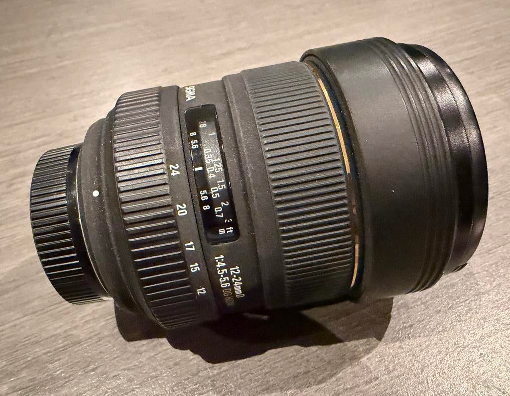 Sigma groothoeklens 12-24 mm voor Nikon, Ophalen of Verzenden, Zo goed als nieuw, Groothoeklens