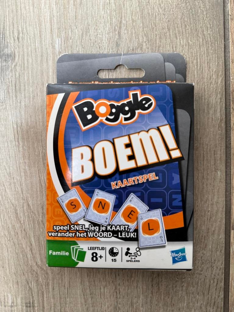 NIEUW Boggle Boem! Kaartspel, Hobby en Vrije tijd, Ophalen, Nieuw