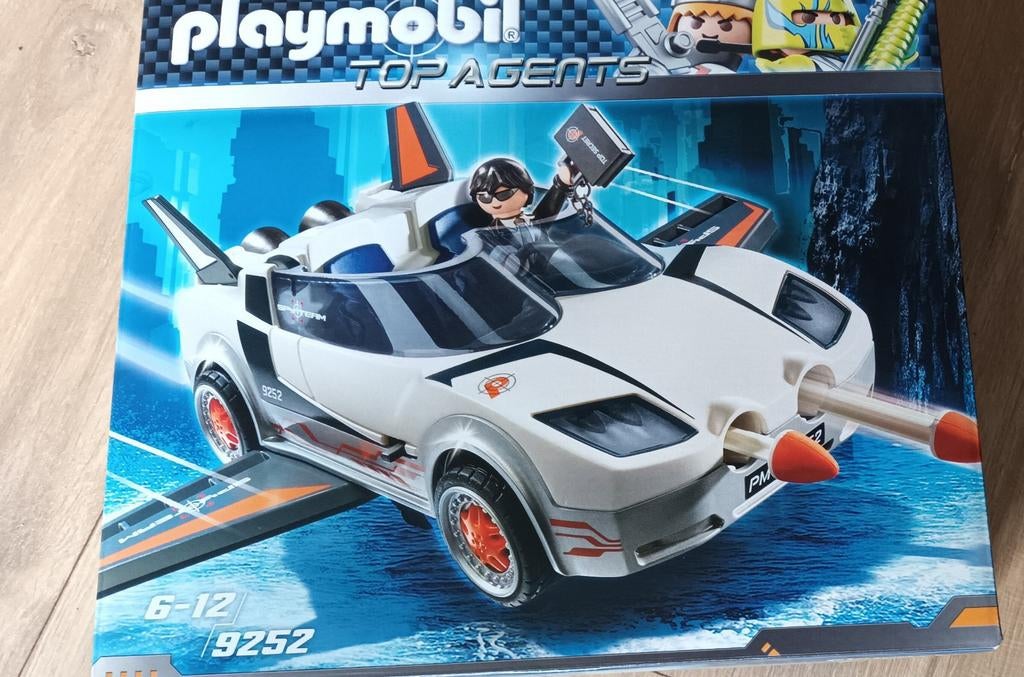 Playmobil 9252 voiture top agents, Enlèvement, Comme neuf