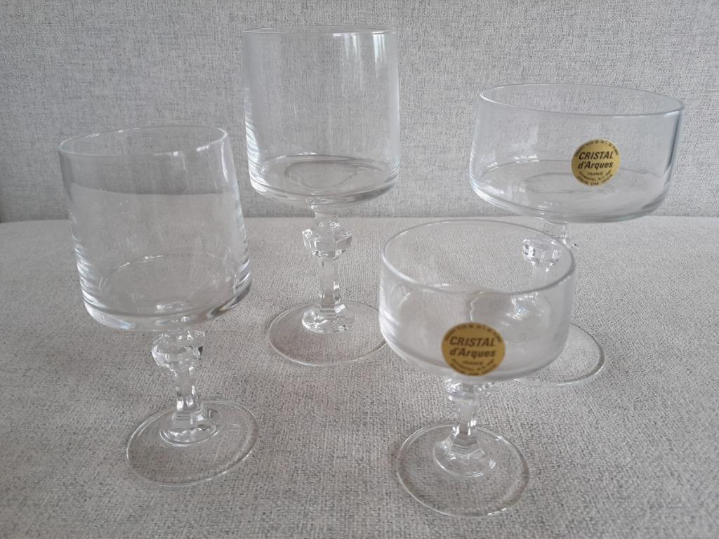 Verres en cristal Cristal d'Arques Durand Vendome Uni, Enlèvement ou Envoi, Comme neuf