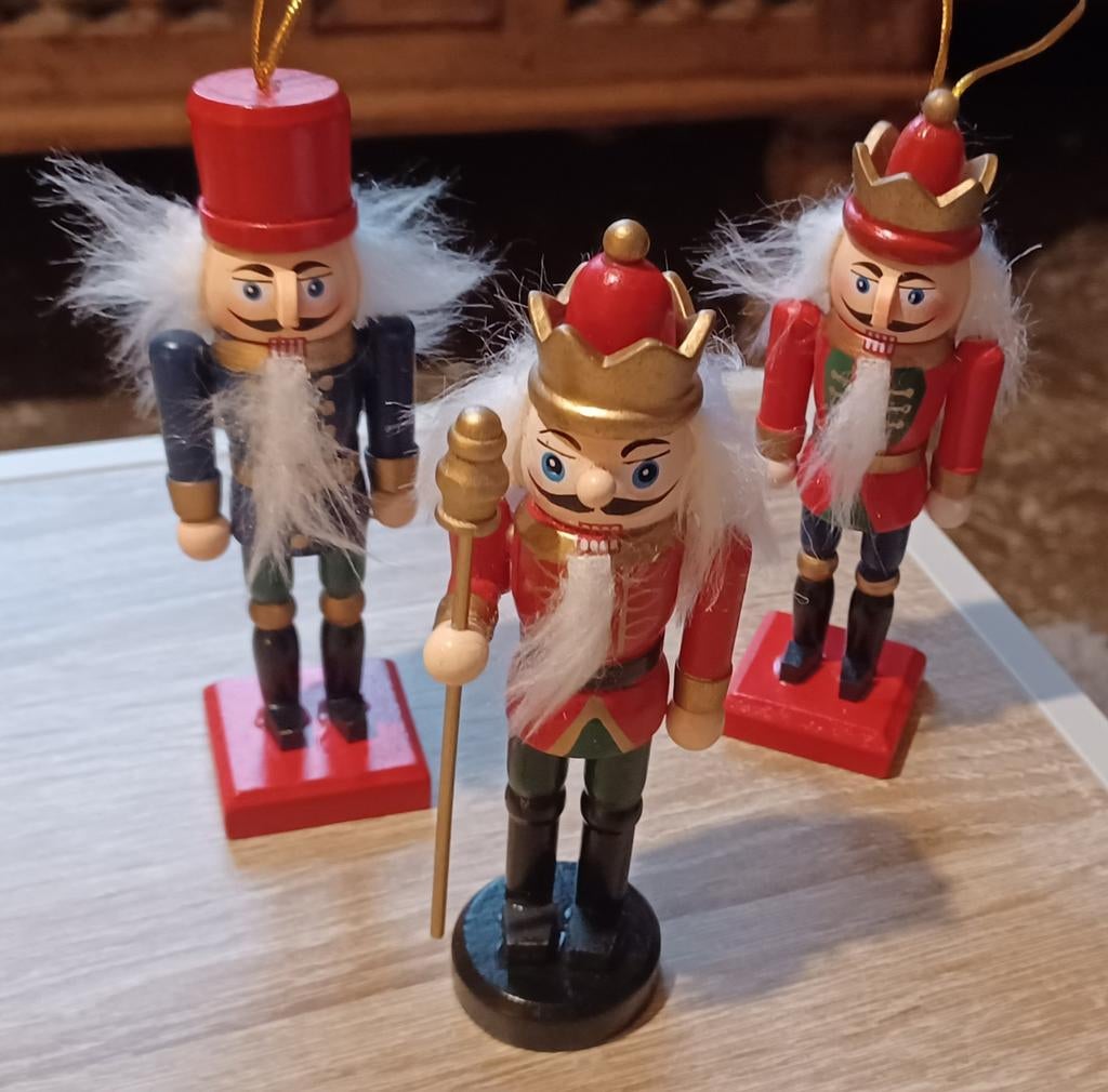 Set de 3 petits casse-noisettes, décorations de Noël, Enlèvement ou Envoi