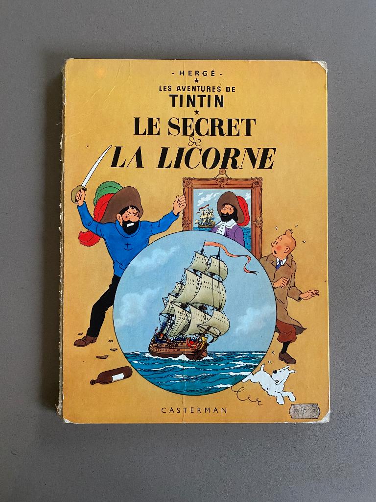 BD Tintin – Le Secret de la Licorne – B38bis, Gelezen, Eén stripboek, Ophalen of Verzenden, Hergé