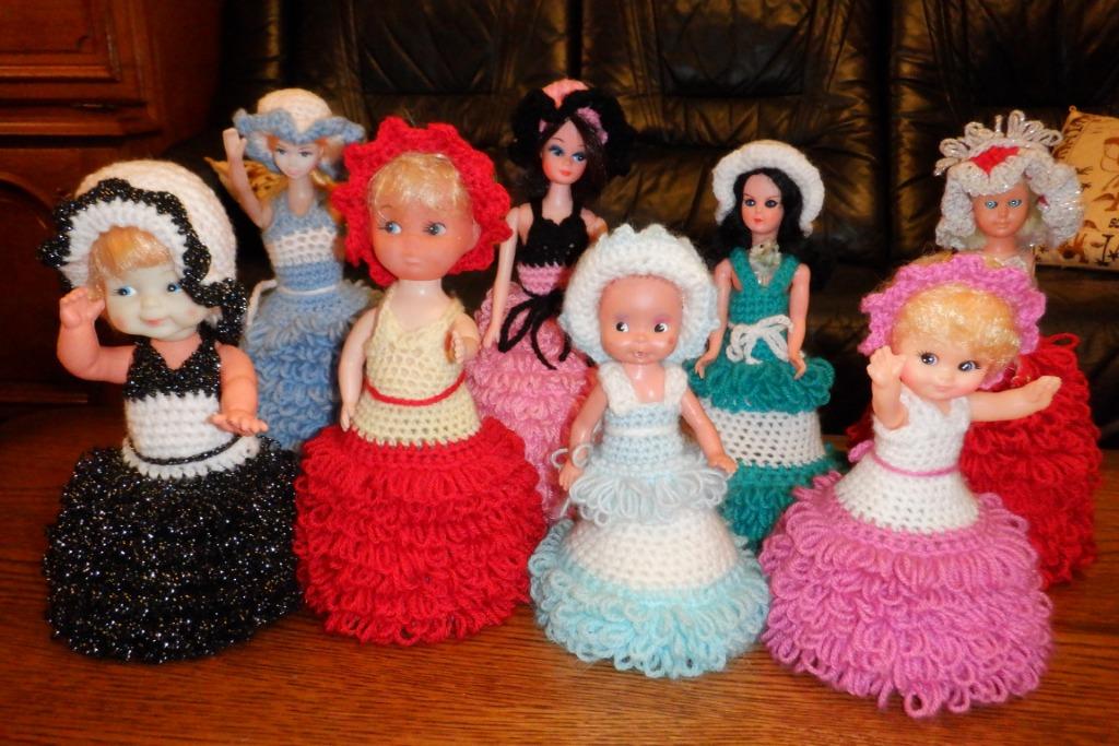 poppen met zelfgehaakte kleedjes, Enlèvement, Comme neuf, Autres types