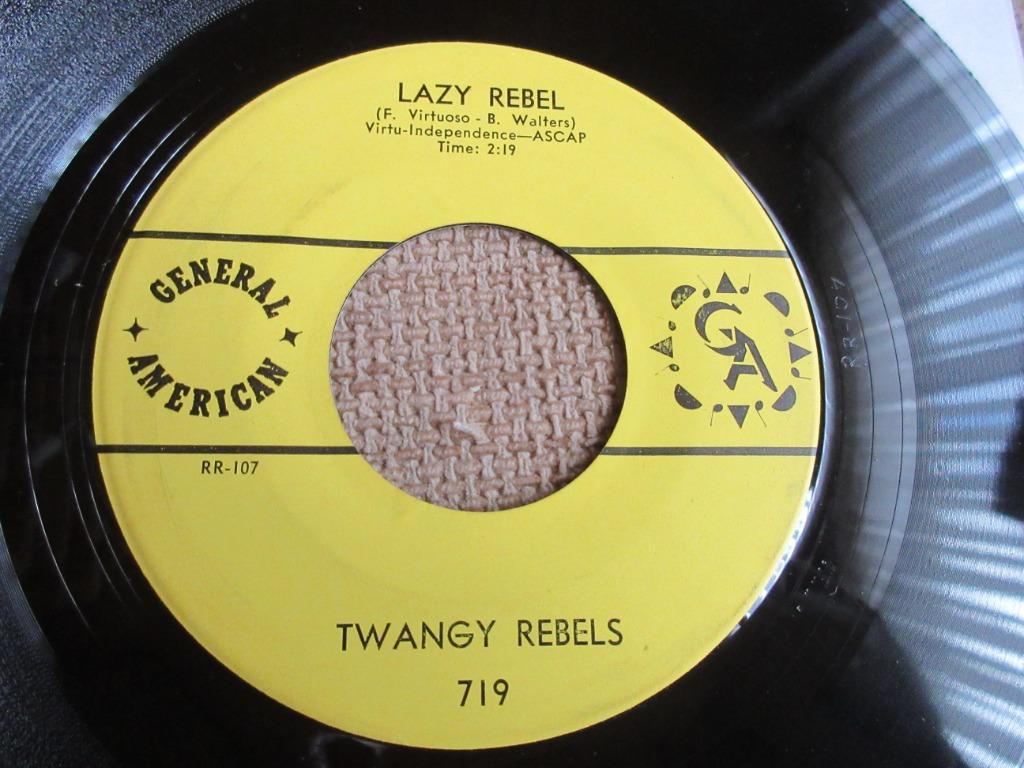 Twangy Rebels –  Lazy Rebel / Rebel Rouser "65", Enlèvement ou Envoi, Utilisé, R&B et Soul