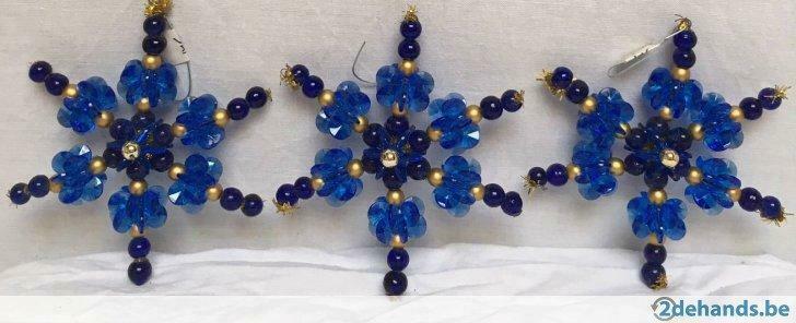 Kerstster handgemaakt met glas kralen. 3€ per stuk, Diversen, Kerst, Nieuw
