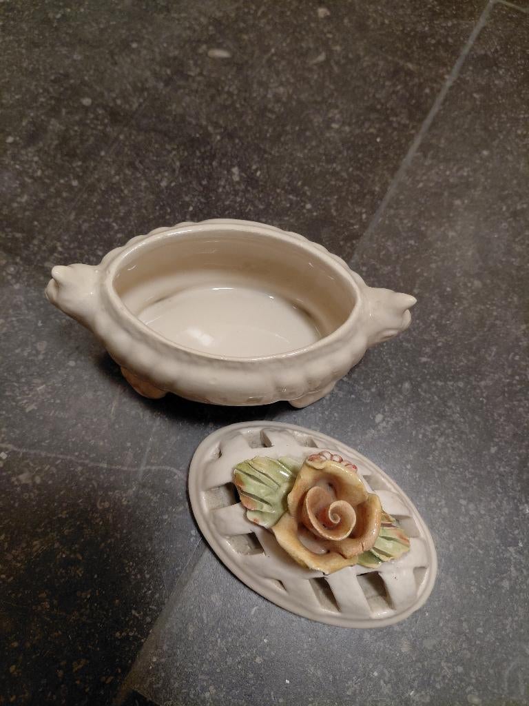 Vintage keramiek potje met deksel Ceramiche Sica Italy, Ophalen of Verzenden