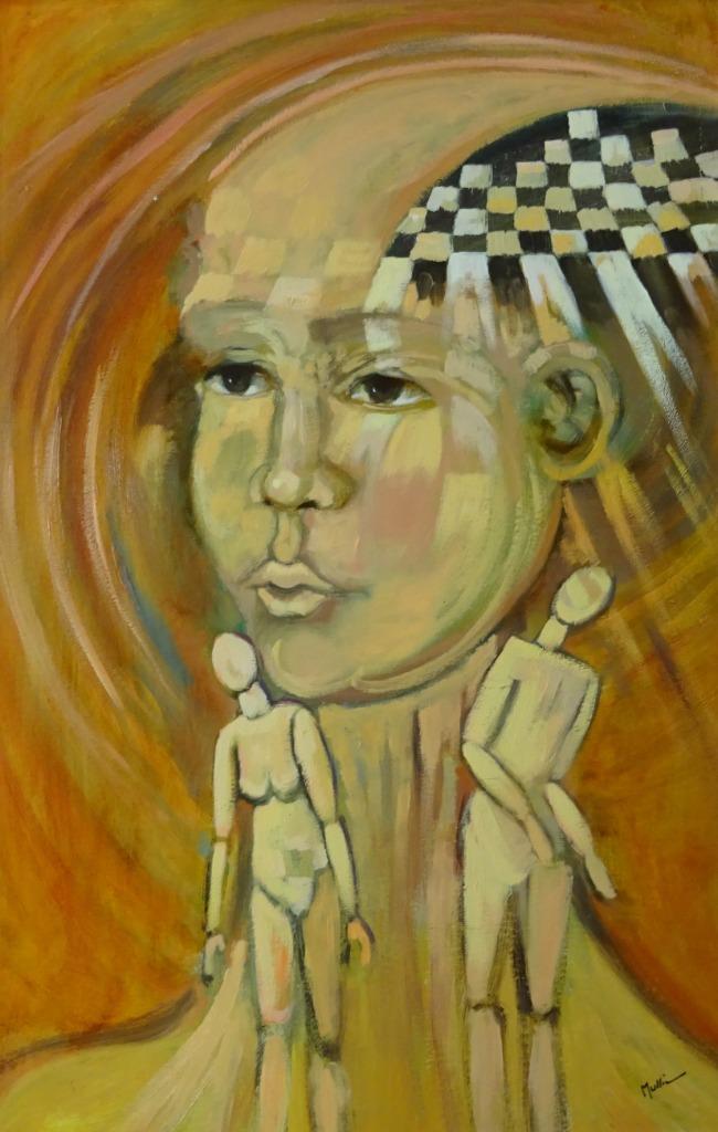 Francine Mulliez, 1944-2004, Memory , Paneel, 88 x 68 cm, Antiquités & Art, Art | Peinture | Moderne, Enlèvement ou Envoi
