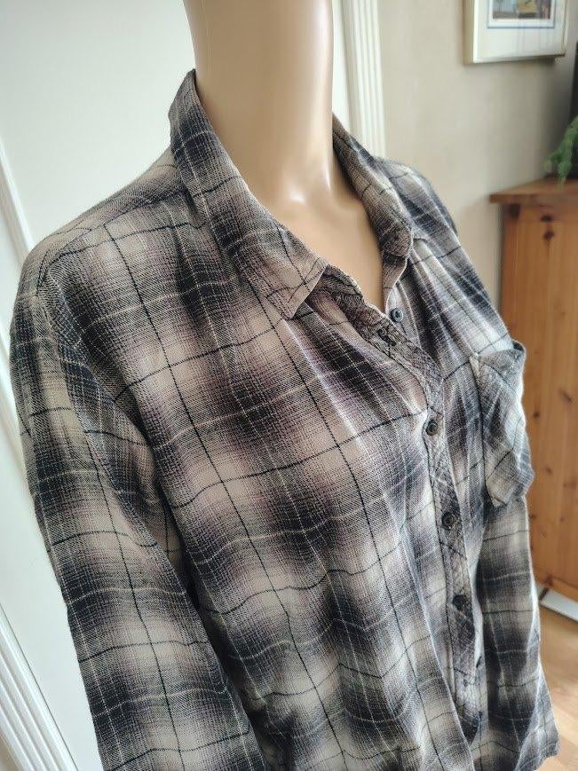vintage geruit hemd, Kleding | Dames, Vintage, Verzenden, Maat 38/40 (M)