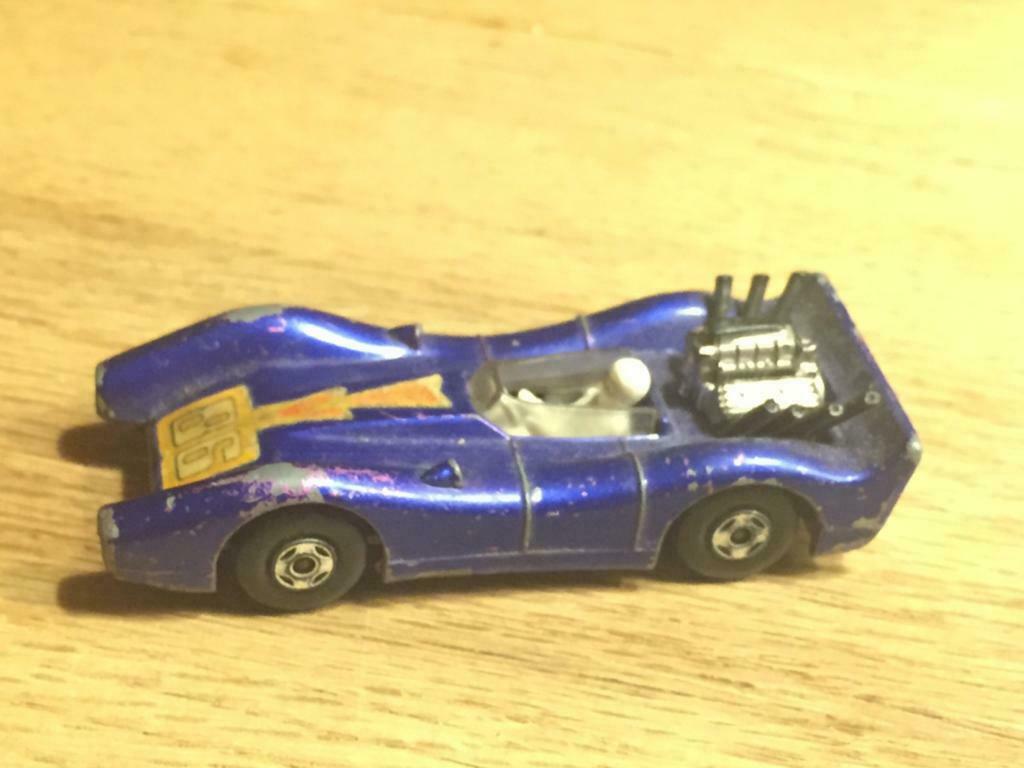 Boîte d'allumettes Superfast - Blue Schark N61 - Lesney Prod, Enlèvement ou Envoi, Utilisé, Voiture, Matchbox