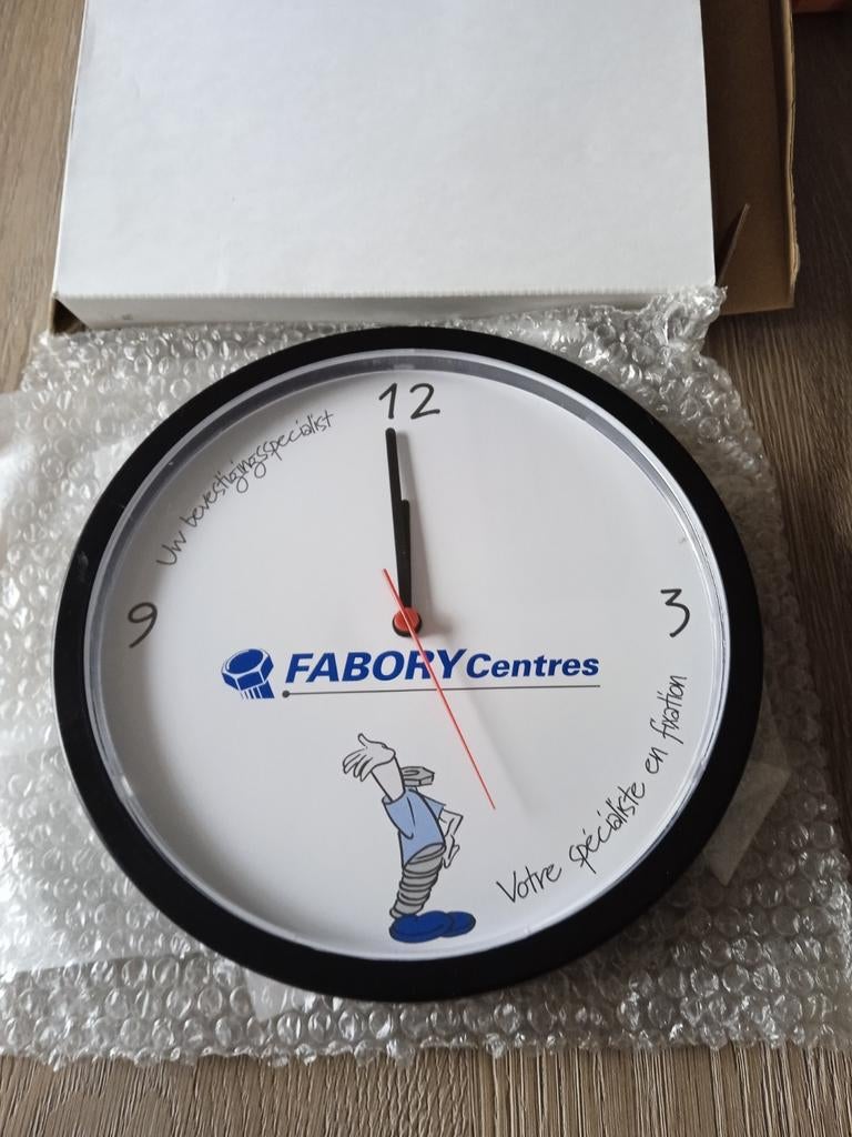 Promo/reclame wandklok van Fabory, Enlèvement ou Envoi, Neuf, Horloge murale