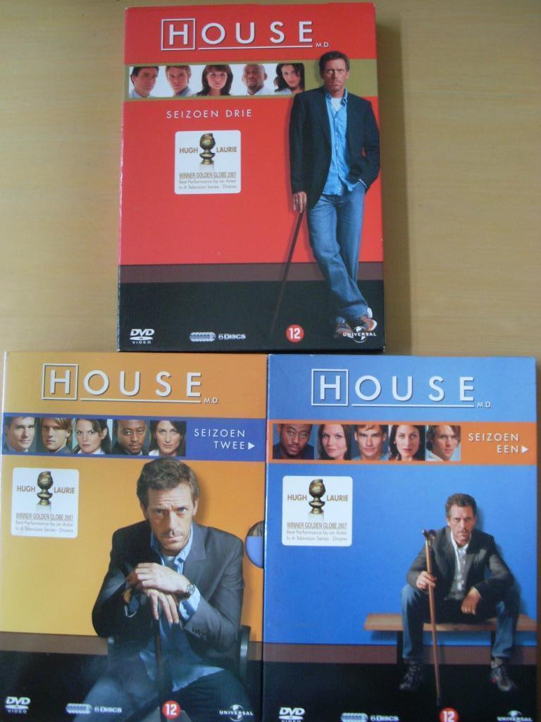 DVD Box House reeks 1 tot en met 3, Vanaf 12 jaar, Ophalen of Verzenden, Drama