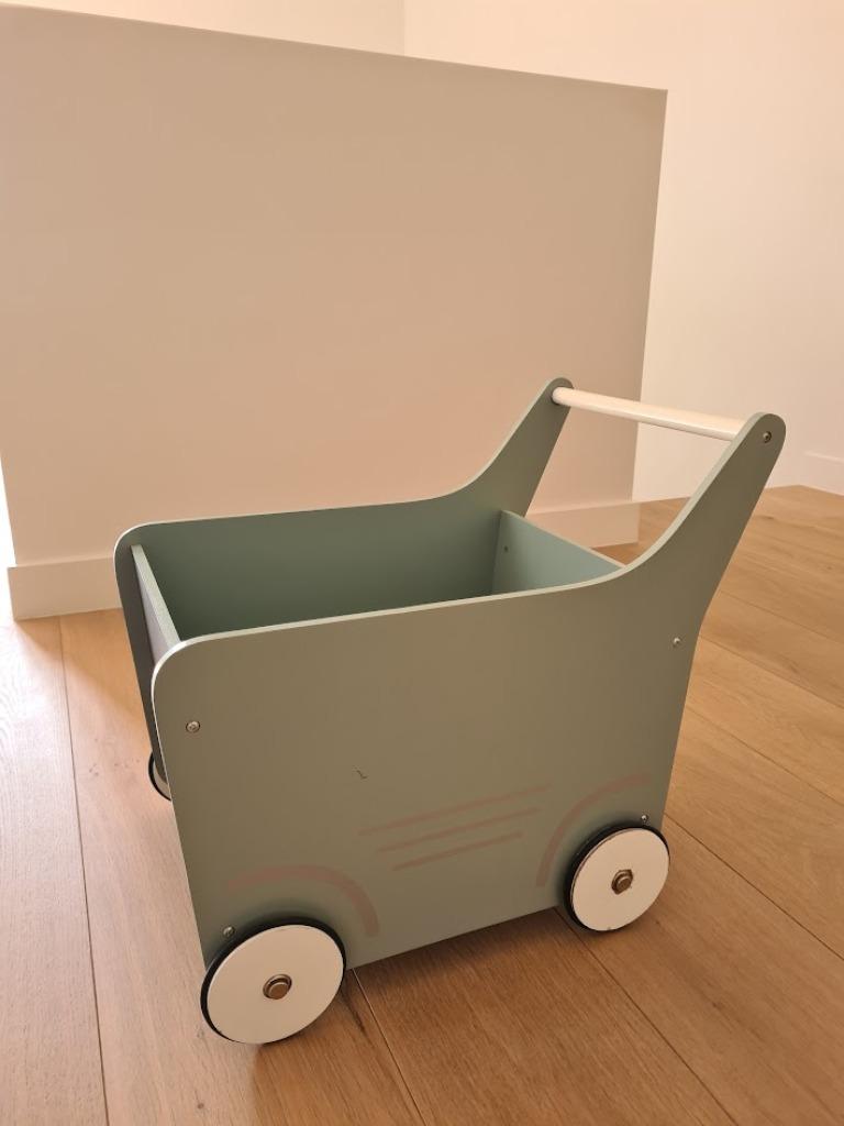 Loopwagentje met krijtbord, Enlèvement, Utilisé, Jouet à Pousser ou Tirer