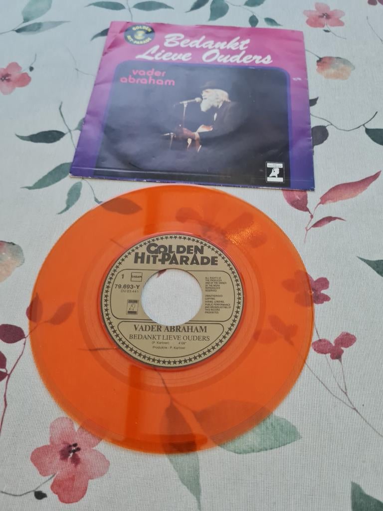 Oranje single van vader Abraham., Ophalen