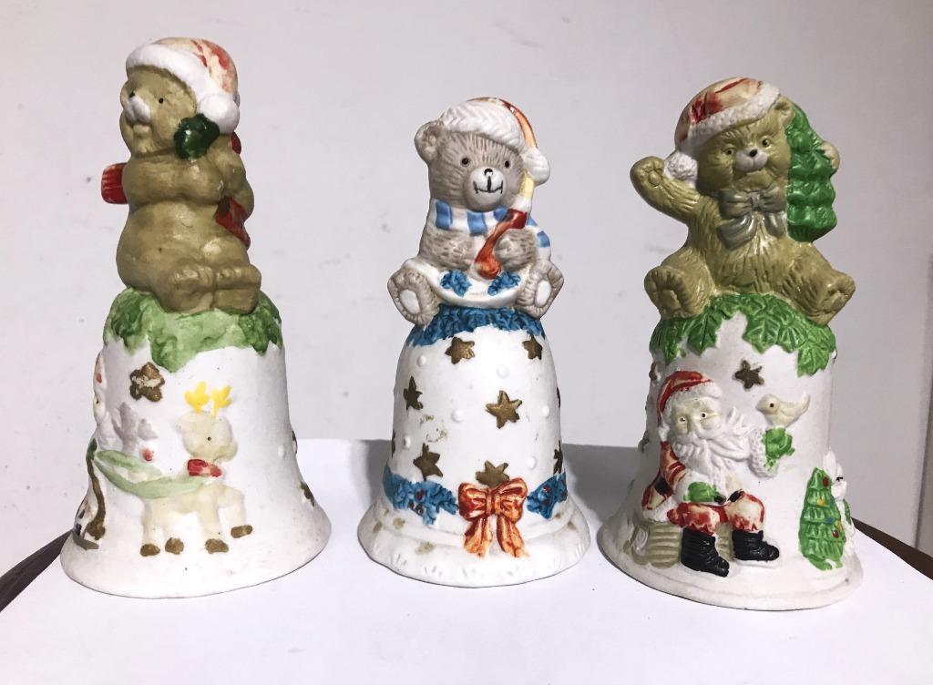 Cloche Porcelaine Our 3 pièces Noël Vintage 😍🤗💑🎁👌, Enlèvement ou Envoi, Comme neuf