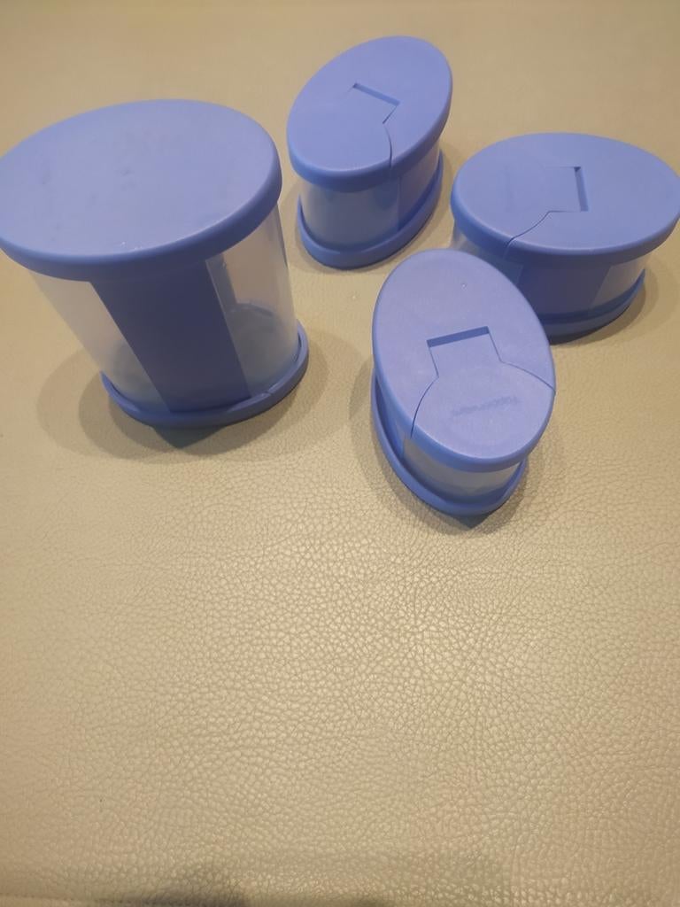 4 kruidenpotjes van tupperware, Enlèvement, Comme neuf