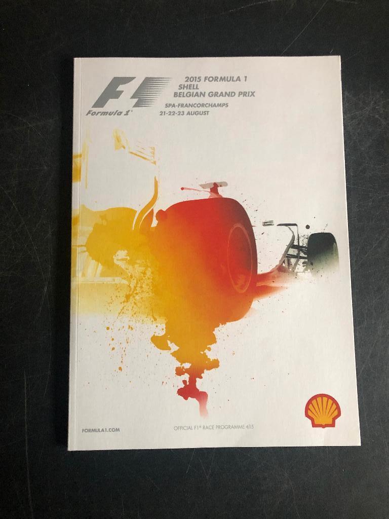 programme 2015 GP België F1 Spa Francorchamps, Enlèvement ou Envoi