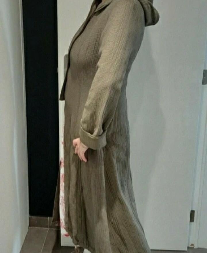 Manteau kaki marque Sarah Pacini Taille 3 (42), Taille 42/44 (L), Sarah pacini, Porté, Vert
