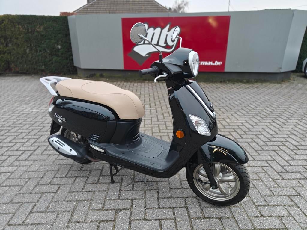 Sym Fiddle 50cc 2017 450km, Fietsen en Brommers, Ophalen, Gebruikt, 49 cc, Klasse B (45 km/u)