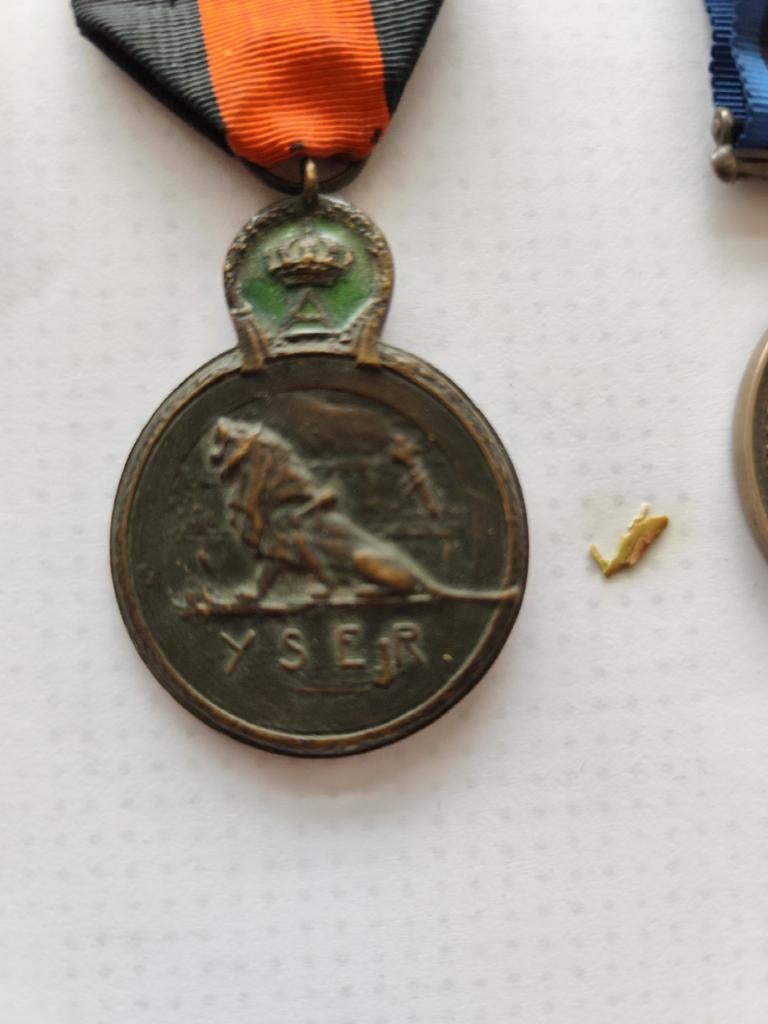 Médaille commémorative de Yser 1914-18, Enlèvement ou Envoi, Bronze