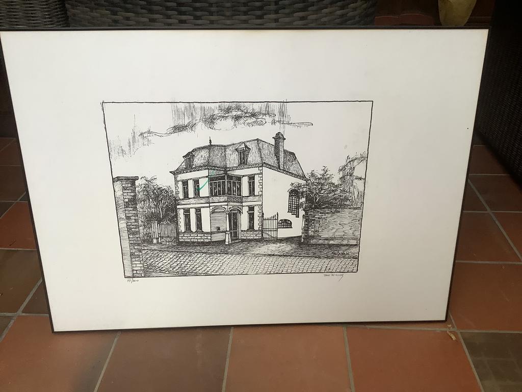 Tekening Theo De Wilde, Antiek en Kunst, Kunst | Tekeningen en Fotografie, Ophalen