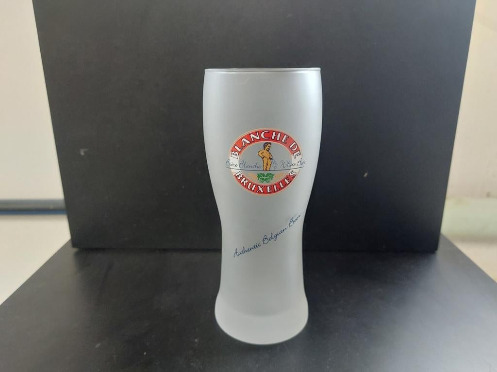 Bierglas blanche de Bruxelles, Verzamelen, Ophalen of Verzenden, Zo goed als nieuw, Bierglas
