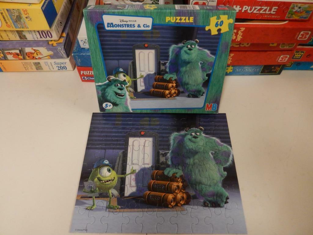 1 PUZZEL MONSTERS INC - 60 stukjes, Ophalen of Verzenden, Minder dan 500 stukjes, Zo goed als nieuw, Legpuzzel