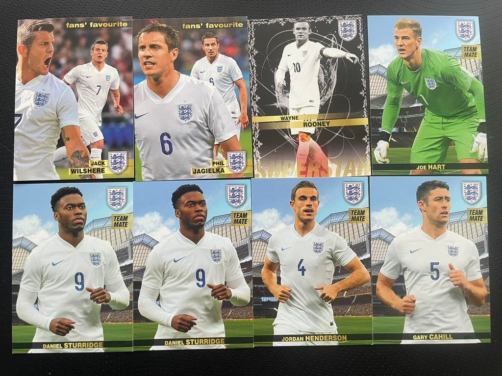 8x cartes de football Panini Euro 2016, Enlèvement ou Envoi, Comme neuf