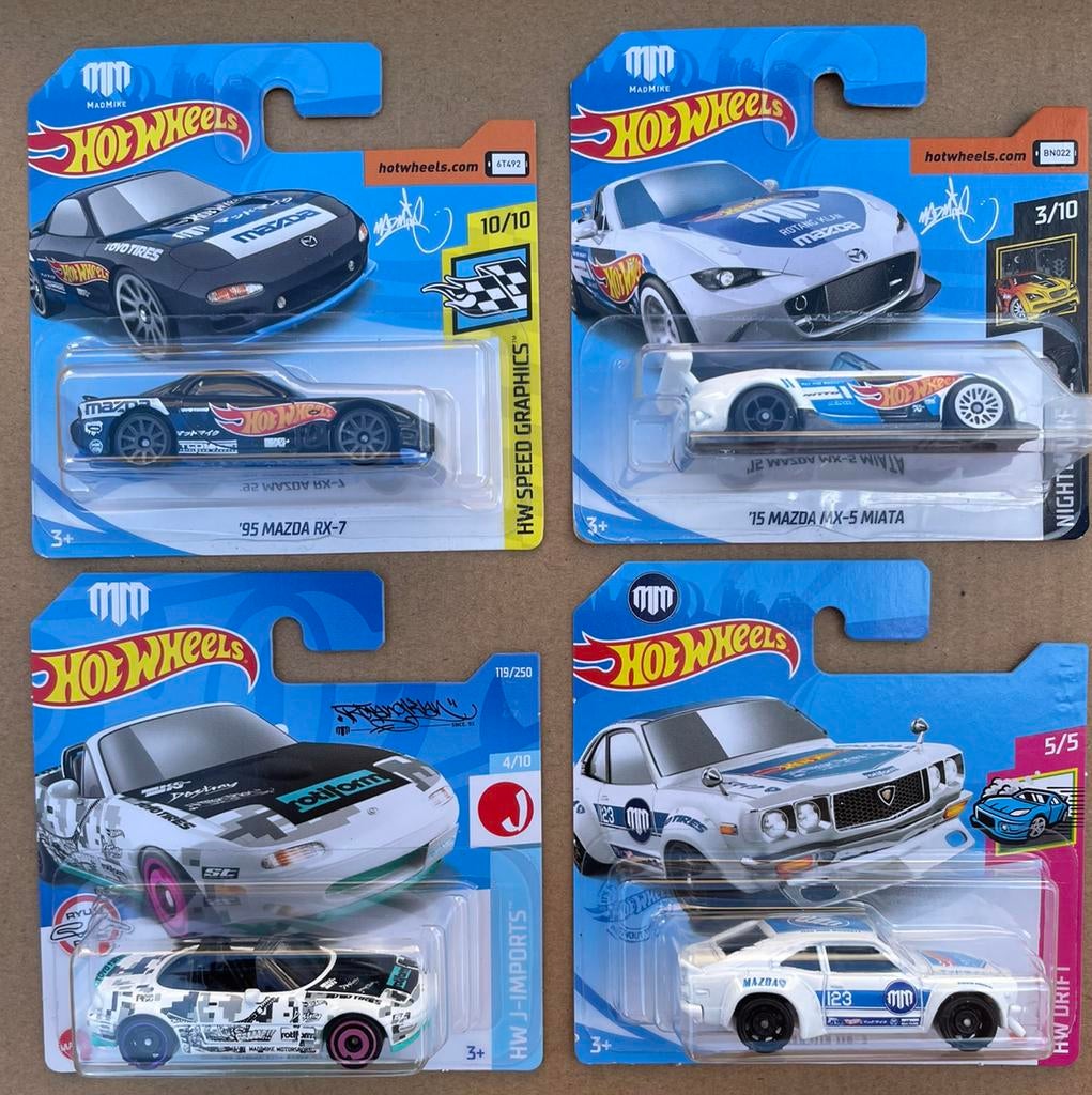 Hot wheels mazda madmike set Hotwheels, Ophalen of Verzenden