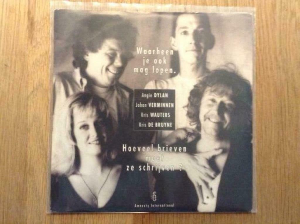 single angie dylan, johan verminnen, kris wouters, kris de b, Ophalen of Verzenden, 7 inch, Nederlandstalig, Single