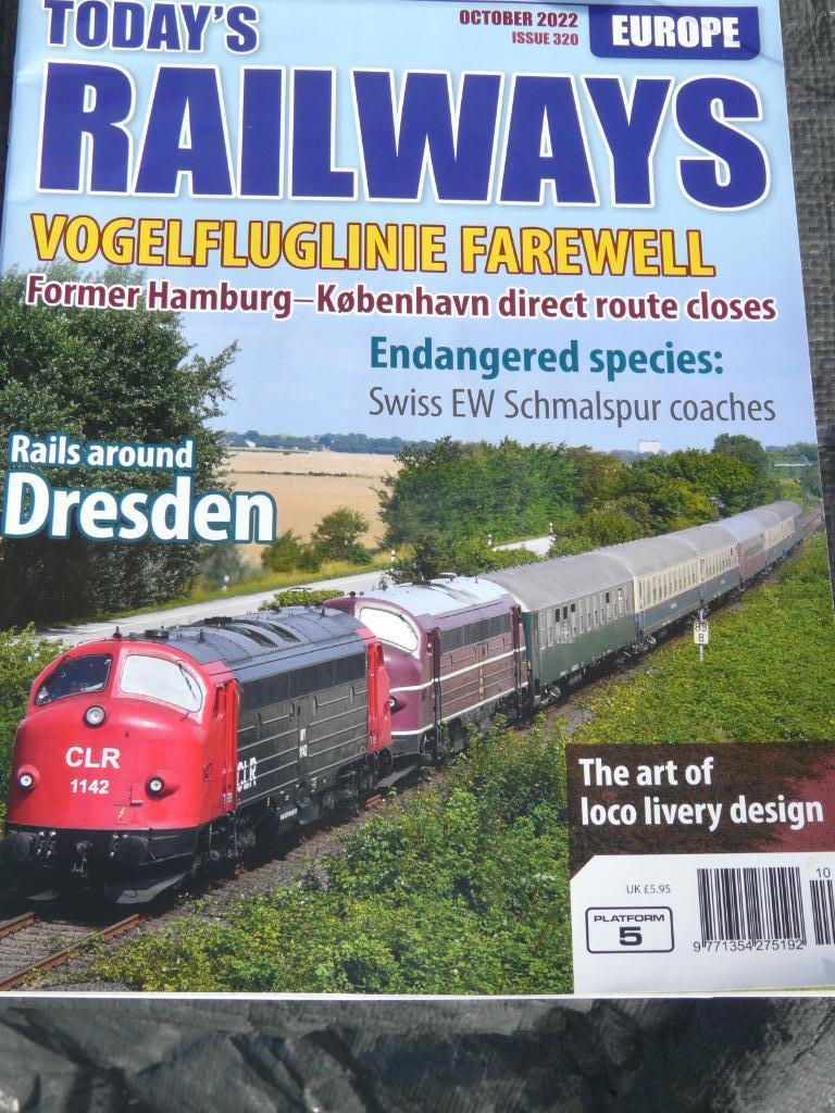 Nog enkele nummers tijdschrift , Today's railways..., Ophalen of Verzenden, Zo goed als nieuw, Trein, Boek of Tijdschrift