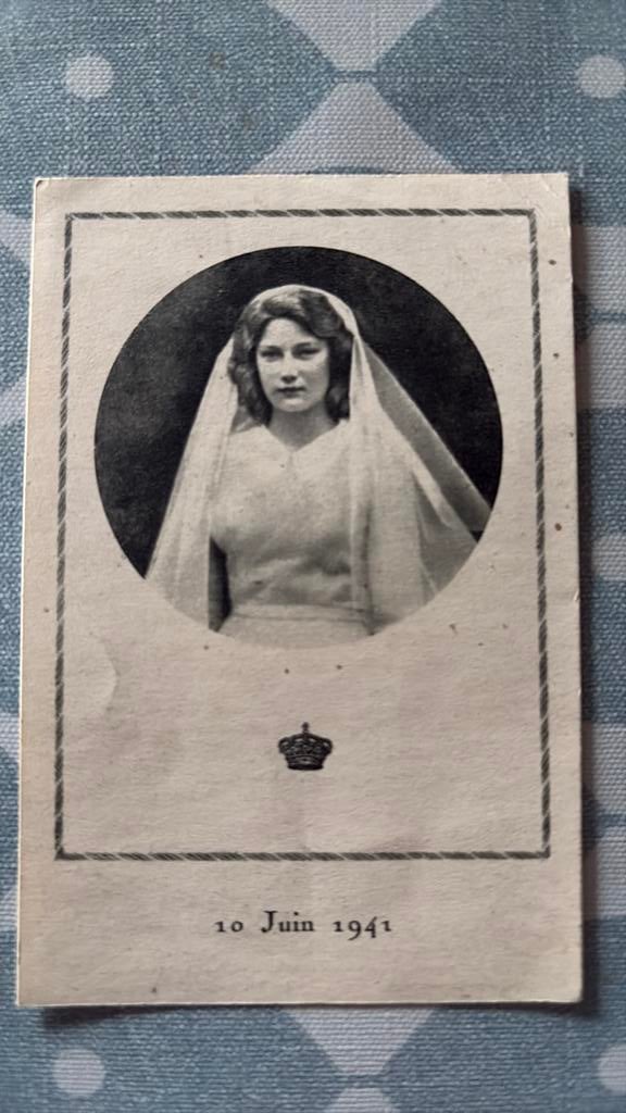 Communieprent prinses Joséphine-Charlotte, Verzamelen, Ophalen of Verzenden