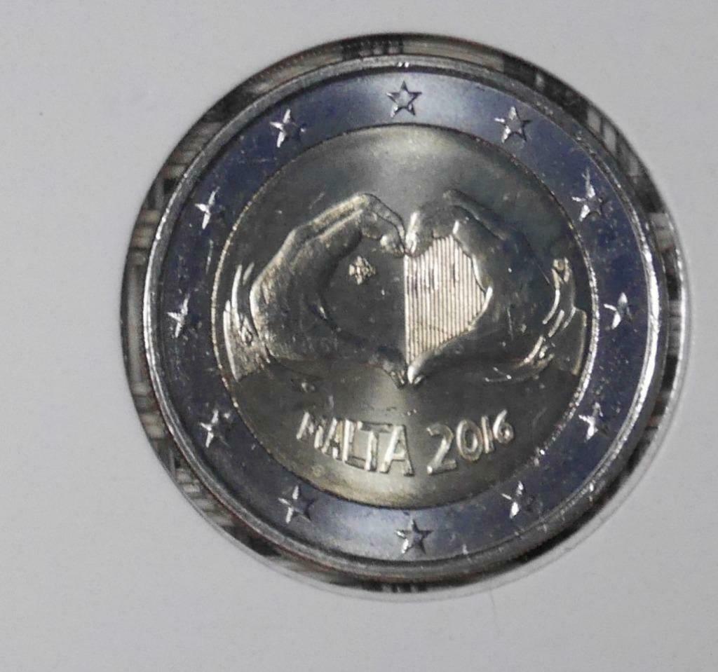 2 euro Malta 2016 UNC Love, Ophalen of Verzenden, Malta, 2 euro, Setje