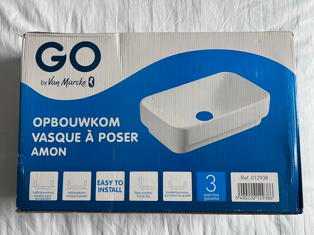 2x Opbouwwastafel Go by Van Marcke, Ophalen, Nieuw, Wastafel