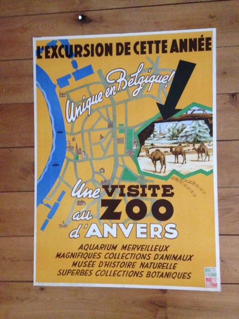 affiche du zoo, Enlèvement ou Envoi, Rectangulaire vertical, Affiche ou Poster pour porte ou plus grand, Comme neuf