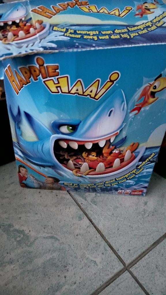Gezelschapsspelletje Happie haai, Ophalen, Gebruikt, Jongen of Meisje