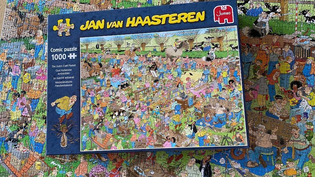puzzel Jan Van Haasteren - 1000 st - Oud Hollandse ambachten, Ophalen of Verzenden, 500 t/m 1500 stukjes, Zo goed als nieuw, Legpuzzel