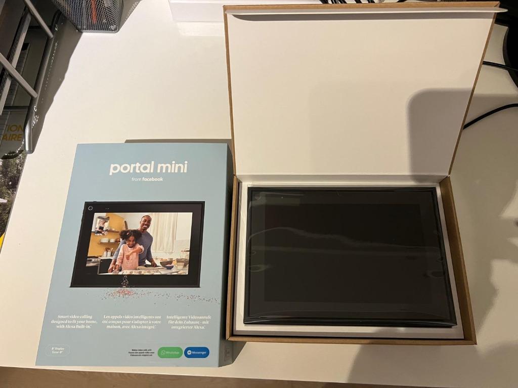 Ecran connecté Portal Mini de Facebook 8" Noir, Enlèvement ou Envoi, Neuf