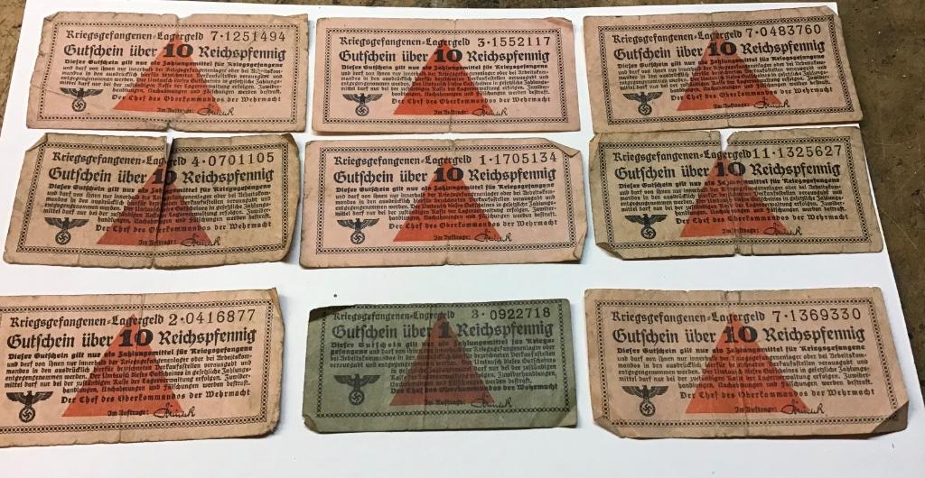 Tickets de prisonniers de guerre, Enlèvement ou Envoi, Armée de terre
