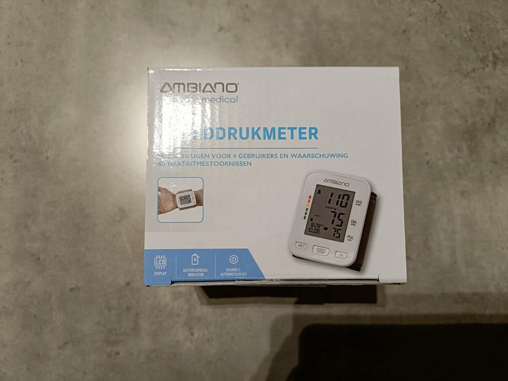 Nieuwe witte bloeddrukmeter, Elektronische apparatuur, Overige elektronische apparatuur, Nieuw, Ophalen of Verzenden