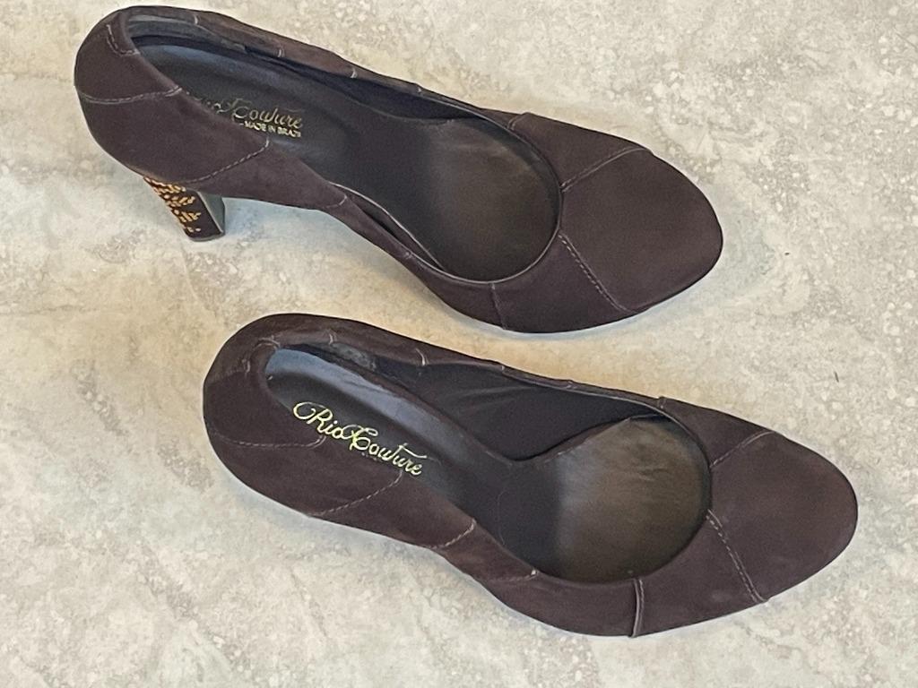 Nieuwe schoenen bruin/goud pumps Rio Couture Mt40, Ophalen, Pumps, Bruin, Nieuw