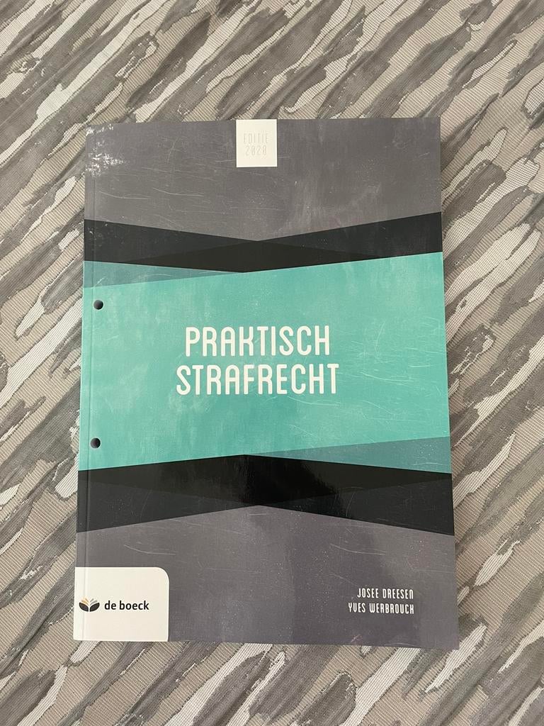Praktisch strafrecht 2020, Enlèvement ou Envoi, Comme neuf, Néerlandais